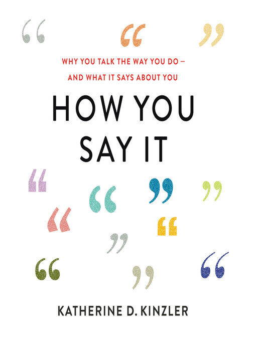 Cover image for How You Say It